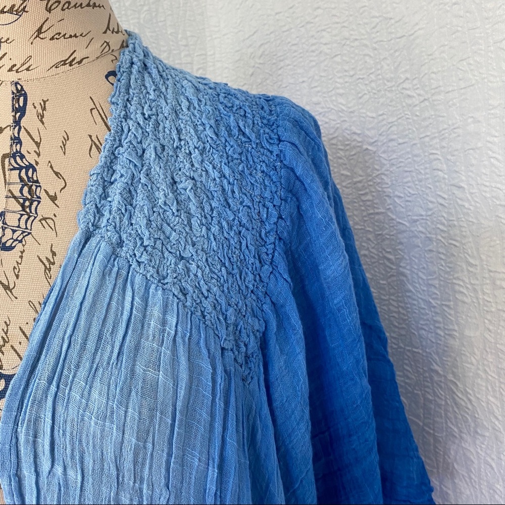 Free People Angelina Dip Dye Tie Dye Boho Kimono Robe - Picture 7 of 11